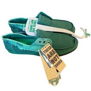 Sanuk Scurvy Boat Shoe Sandal Slip On Beach Surfer Green Men’s 13 US 47 EU